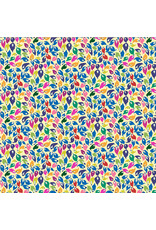 Sally Kelly Botanica, Summer Leaves in Macadamia, Fabric Half-Yards