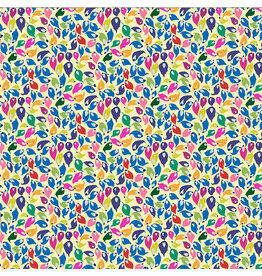 Sally Kelly ON SALE-5 YARD CUT - Botanica, Summer Leaves in Macadamia, Fabric Half-Yards