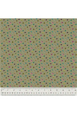 Sally Kelly ON SALE-5 YARD CUT - Botanica, Flutter in Mushroom