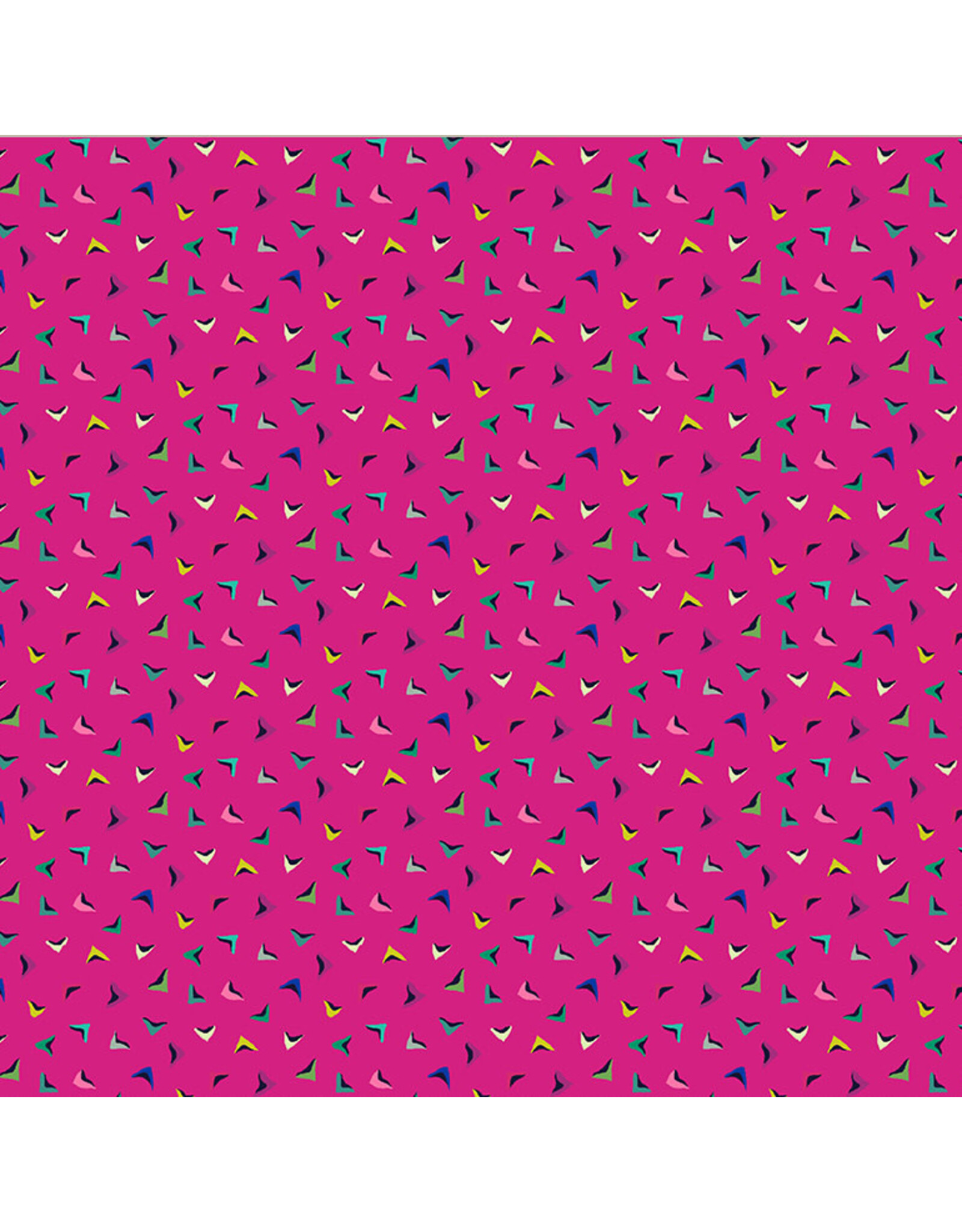 Sally Kelly Botanica, Flutter in Magenta, Fabric Half-Yards