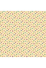 Sally Kelly Botanica, Flutter in Macadamia, Fabric Half-Yards