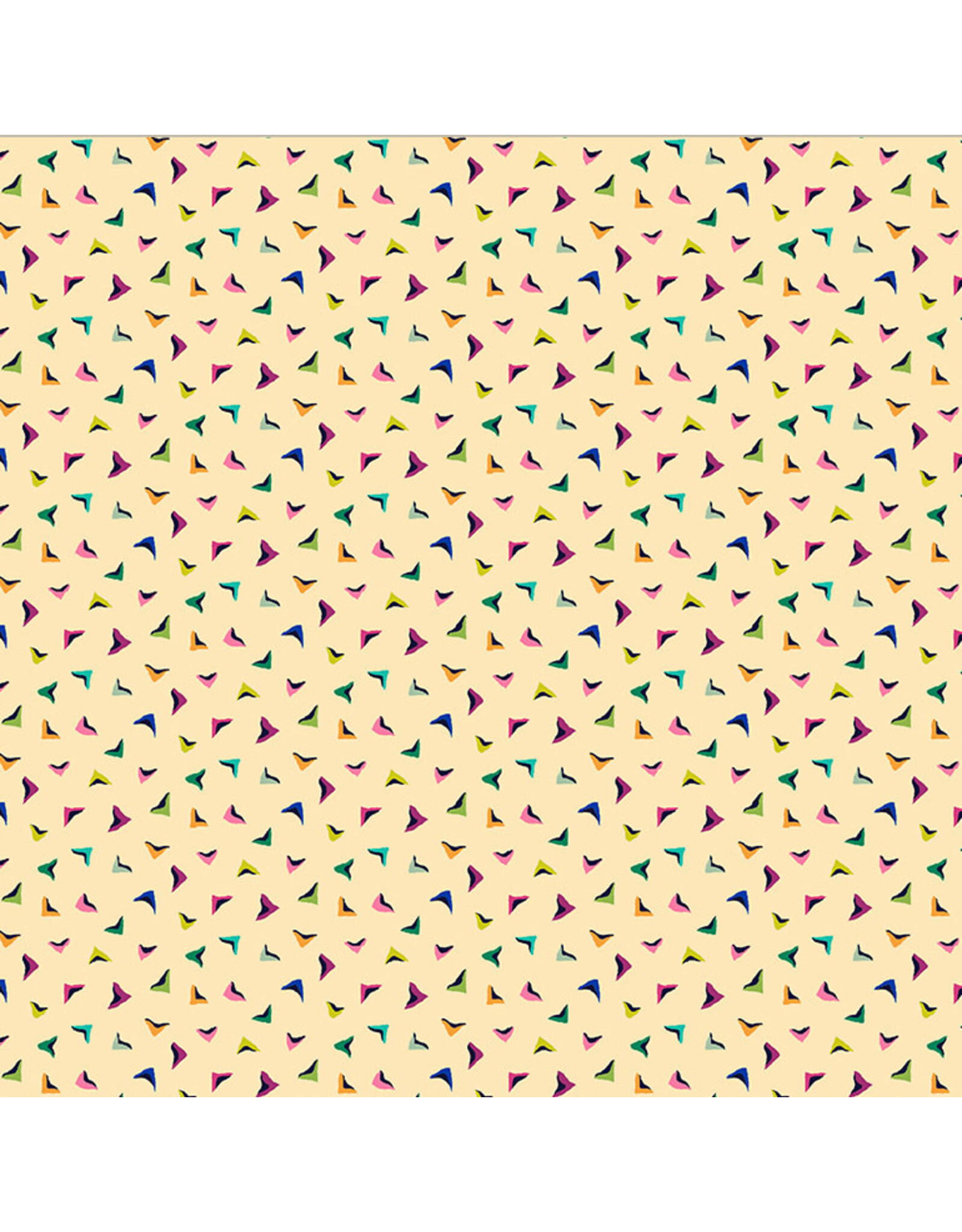 Sally Kelly Botanica, Flutter in Macadamia, Fabric Half-Yards