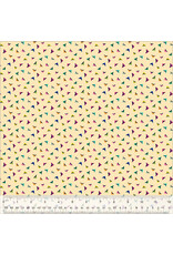 Sally Kelly Botanica, Flutter in Macadamia, Fabric Half-Yards