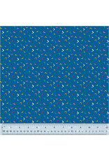Sally Kelly Botanica, Flutter in Blue, Fabric Half-Yards