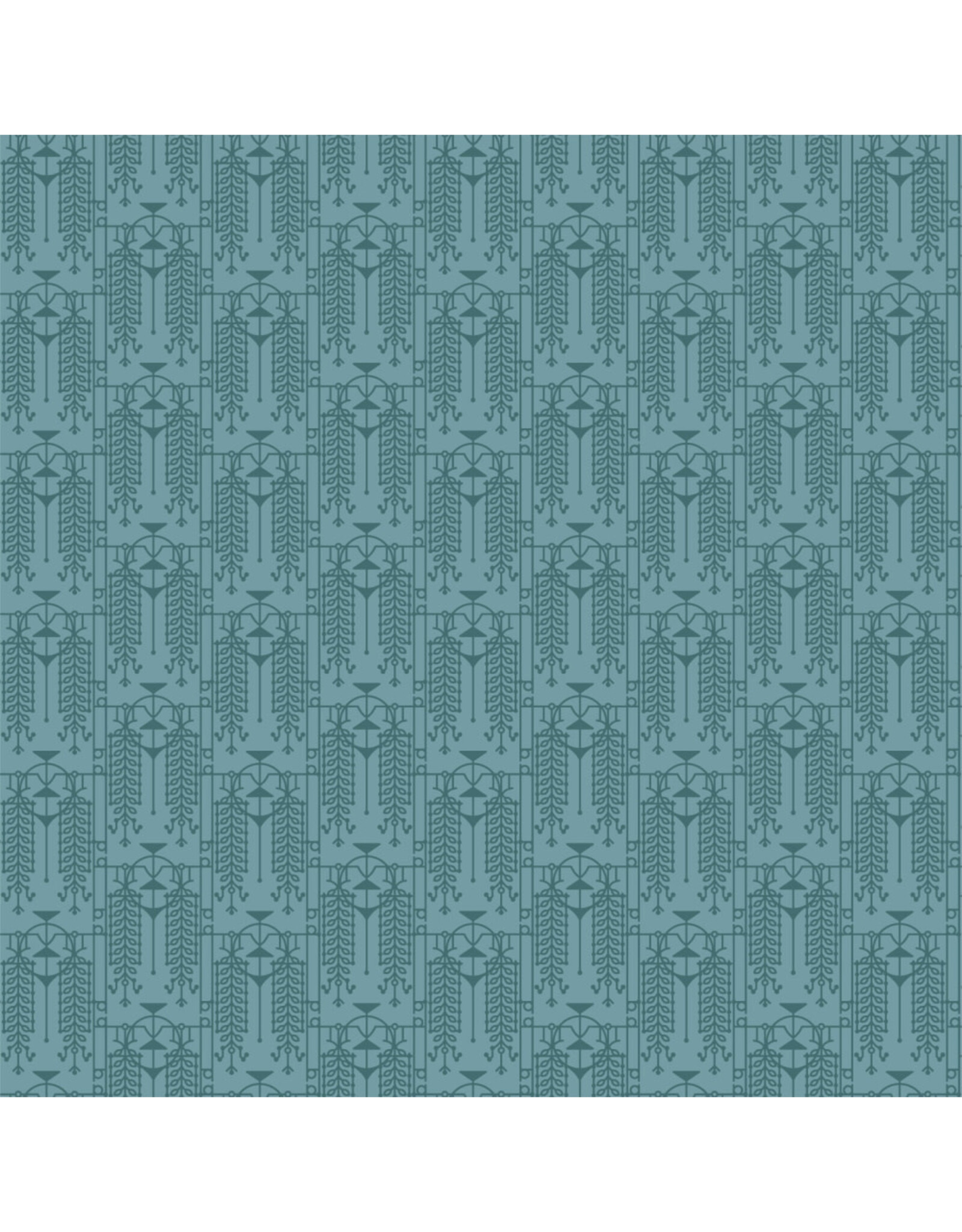 Cloud9 Fabrics March Balloons, The House Beautiful Design A in Echo Blue, Fabric Half-Yards