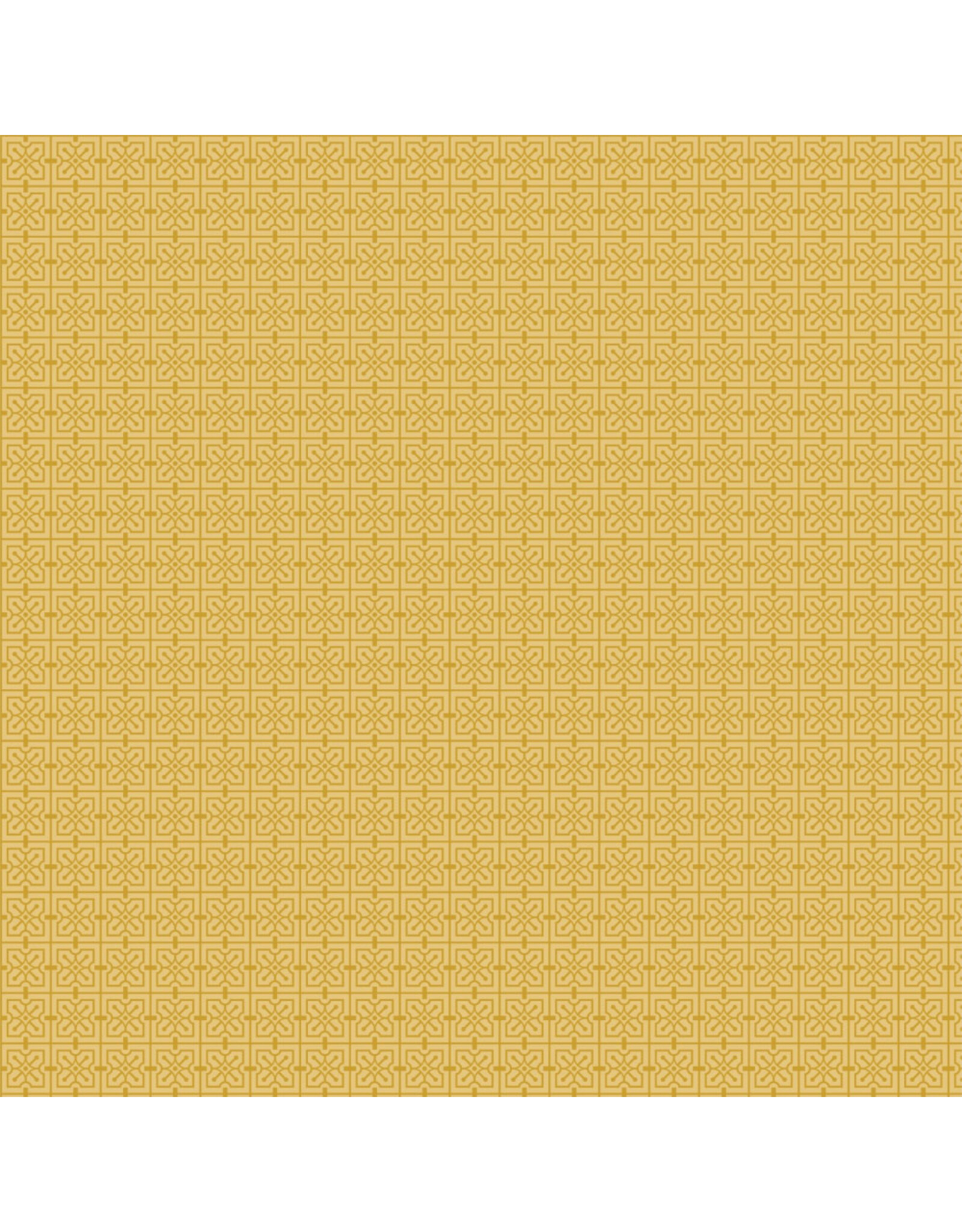 Frank Lloyd Wright March Balloons, The House Beautiful Design C in Mustard, Fabric Half-Yards