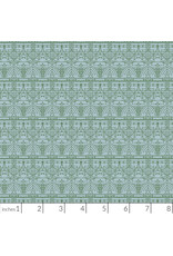 Frank Lloyd Wright March Balloons, The House Beautiful Design B in Sky Blue, Fabric Half-Yards