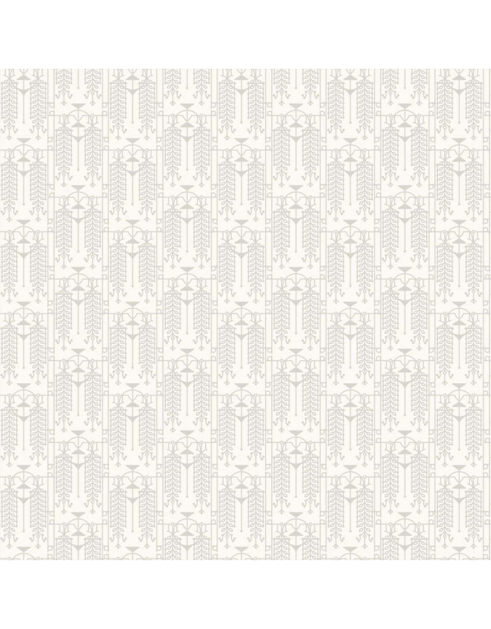 Frank Lloyd Wright March Balloons, The House Beautiful Design A in Oyster Shell, Fabric Half-Yards