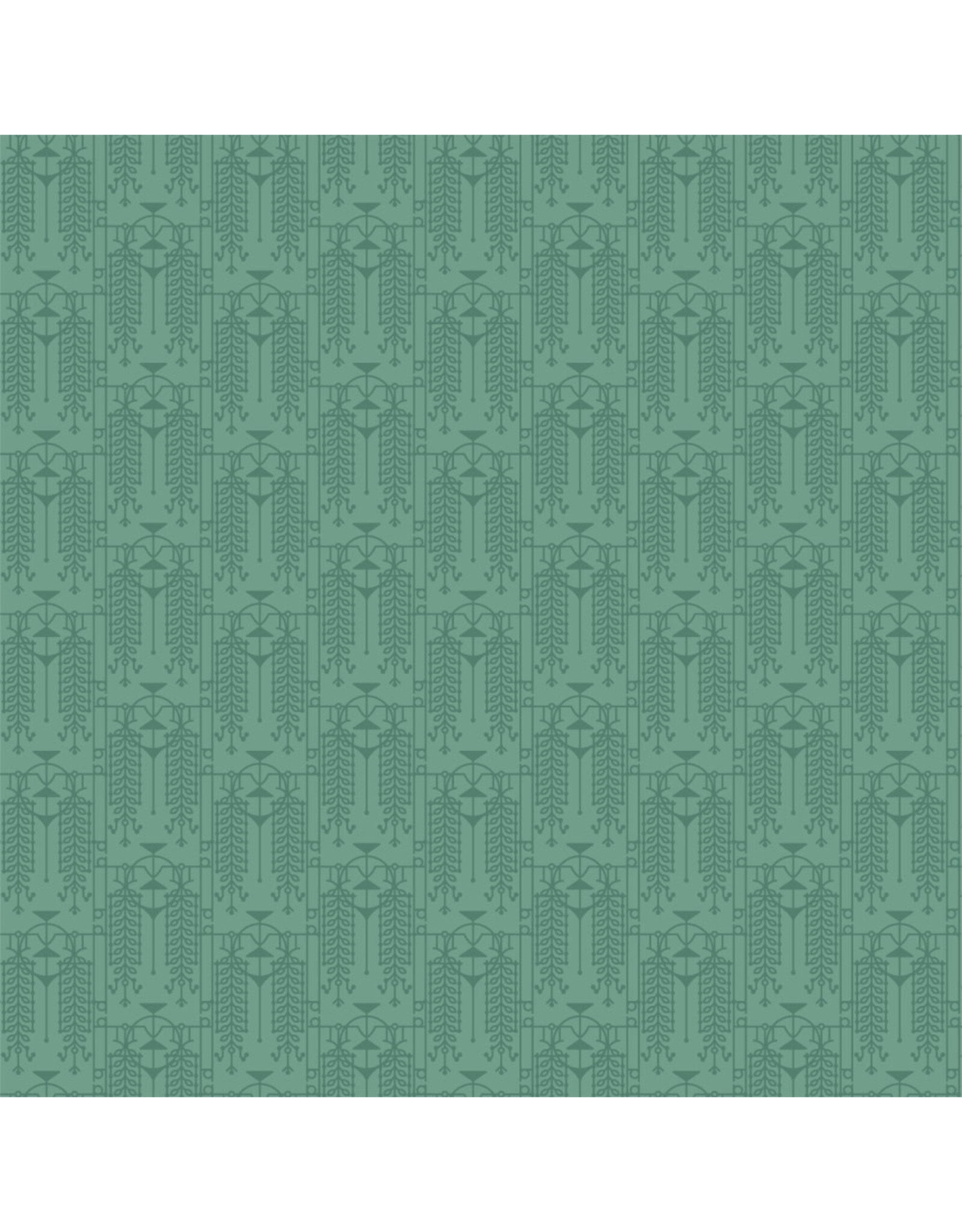 Frank Lloyd Wright March Balloons, The House Beautiful Design A in Egyptian Blue, Fabric Half-Yards