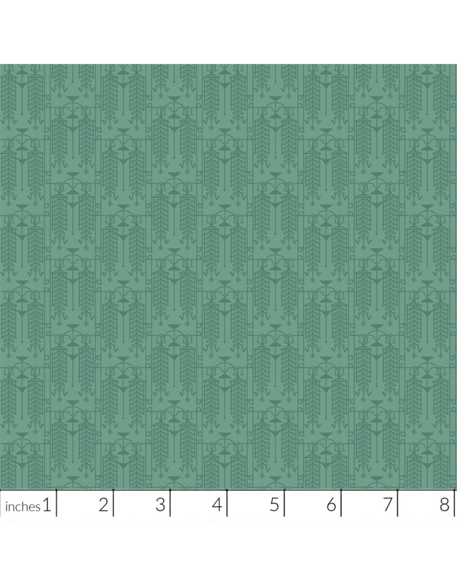 Frank Lloyd Wright March Balloons, The House Beautiful Design A in Egyptian Blue, Fabric Half-Yards