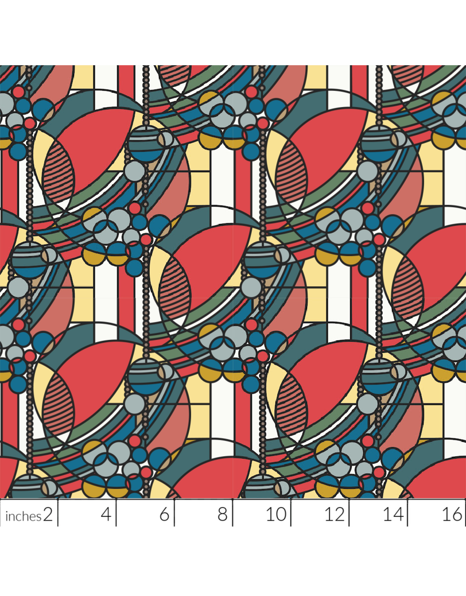 PD's Frank Lloyd Wright Collection March Balloons in Bright, Dinner Napkin