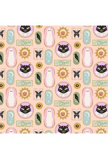 Faye Guanipa Harvest Moon, Spooky Frames in Blush, Fabric Half-Yards Faye Guanipa Harvest Moon, Spooky Frames in Blush, Fabric Half-Yards