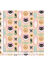 Faye Guanipa Harvest Moon, Spooky Frames in Blush, Fabric Half-Yards Faye Guanipa Harvest Moon, Spooky Frames in Blush, Fabric Half-Yards