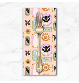 PD's Faye Guanipa Collection Harvest Moon, Spooky Frames in Blush, Dinner Napkin