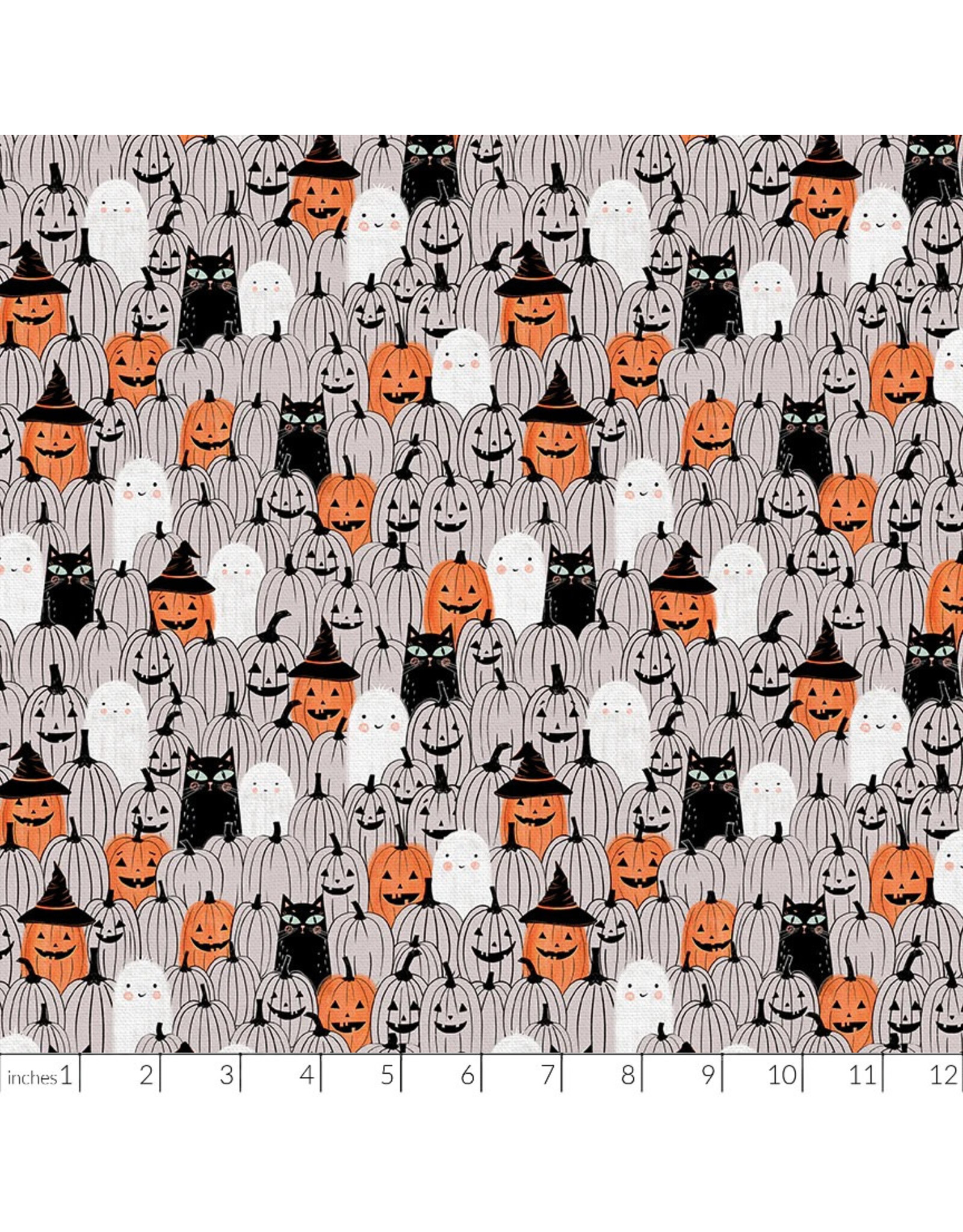 Paintbrush Studio Starlight Spooks, Pumpkin Patch, Fabric Half-Yards