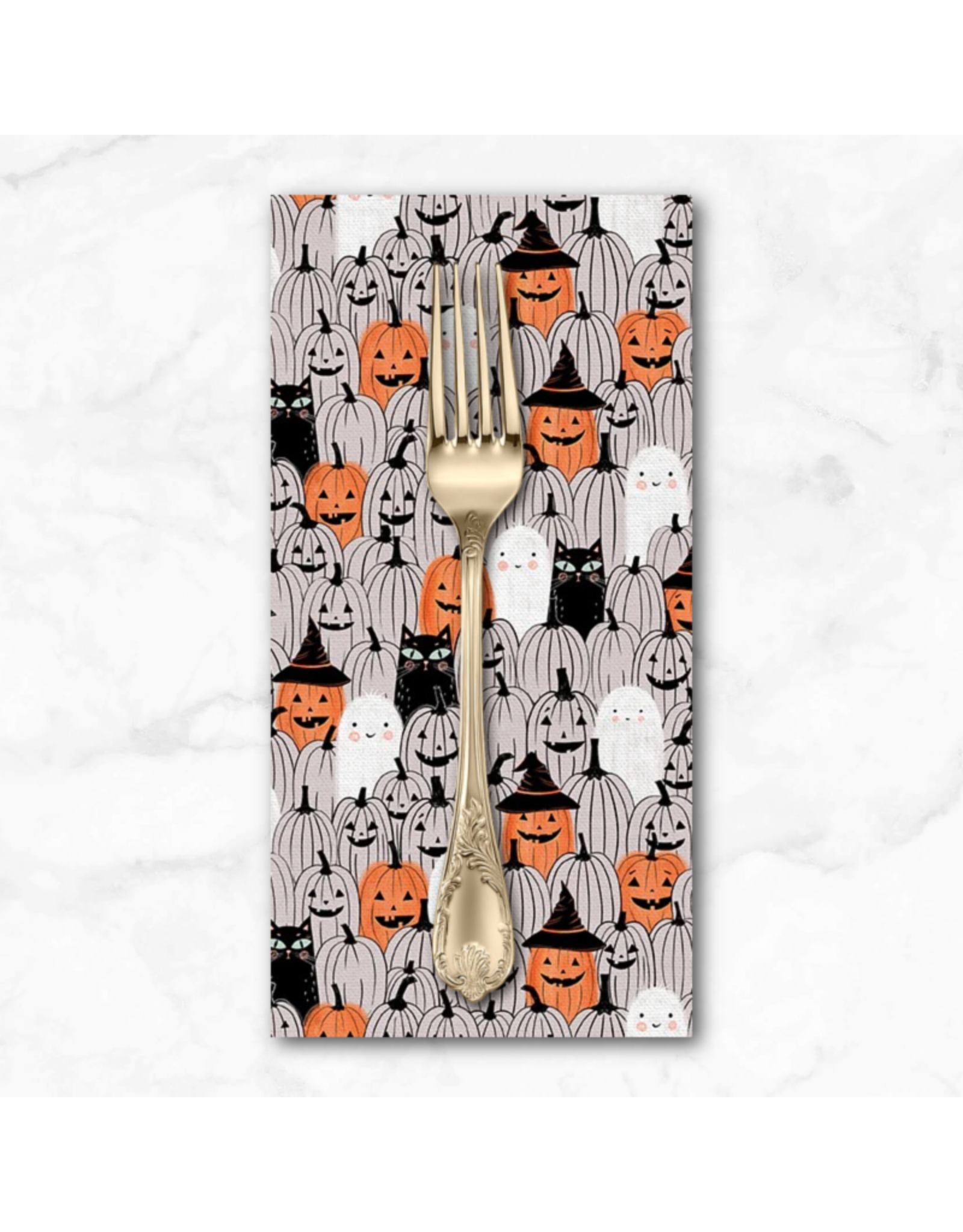 PD's Paintbrush Studio Collection Starlight Spooks, Pumpkin Patch, Dinner Napkin