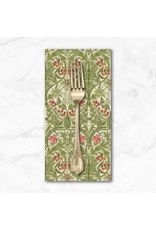 PD's William Morris Collection Morris & Co.'s Walker House, Bluebell in Leaf Green, Dinner Napkin