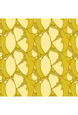 Figo Wild Abandon, Entangled in Gold, Fabric Half-Yards
