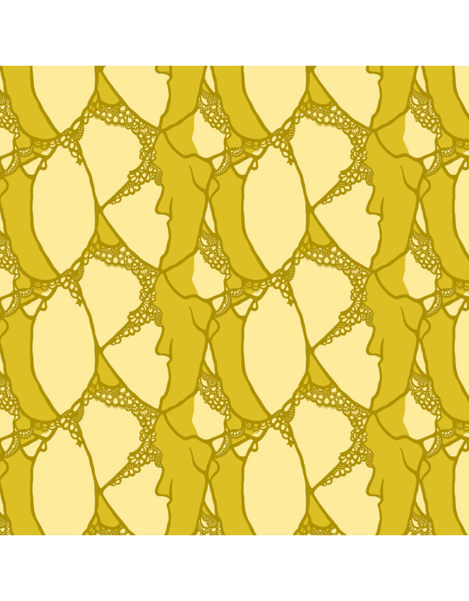 Figo Wild Abandon, Entangled in Gold, Fabric Half-Yards