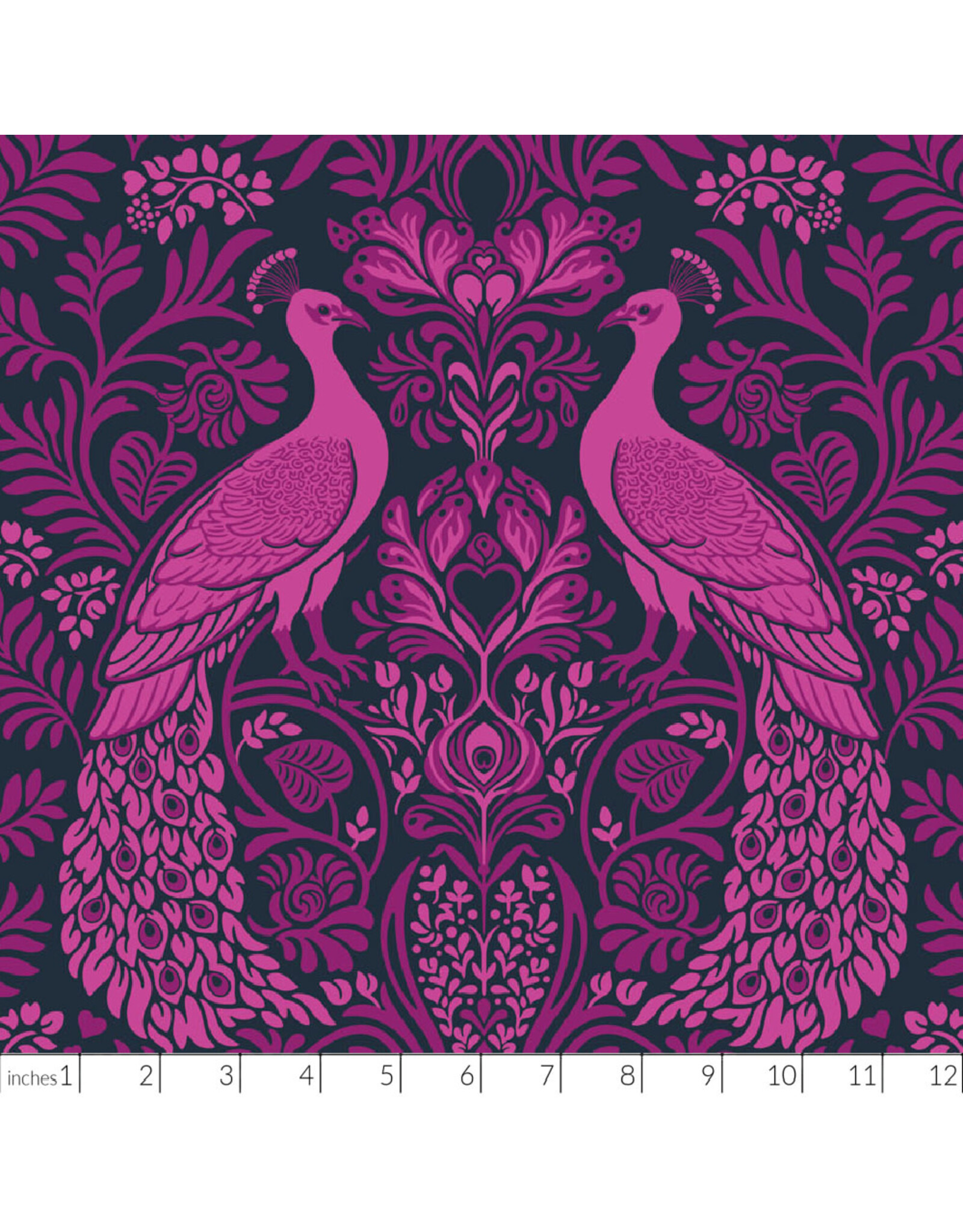 Figo Wild Abandon, Rogues and Scoundrels in Midnight, Fabric Half-Yards