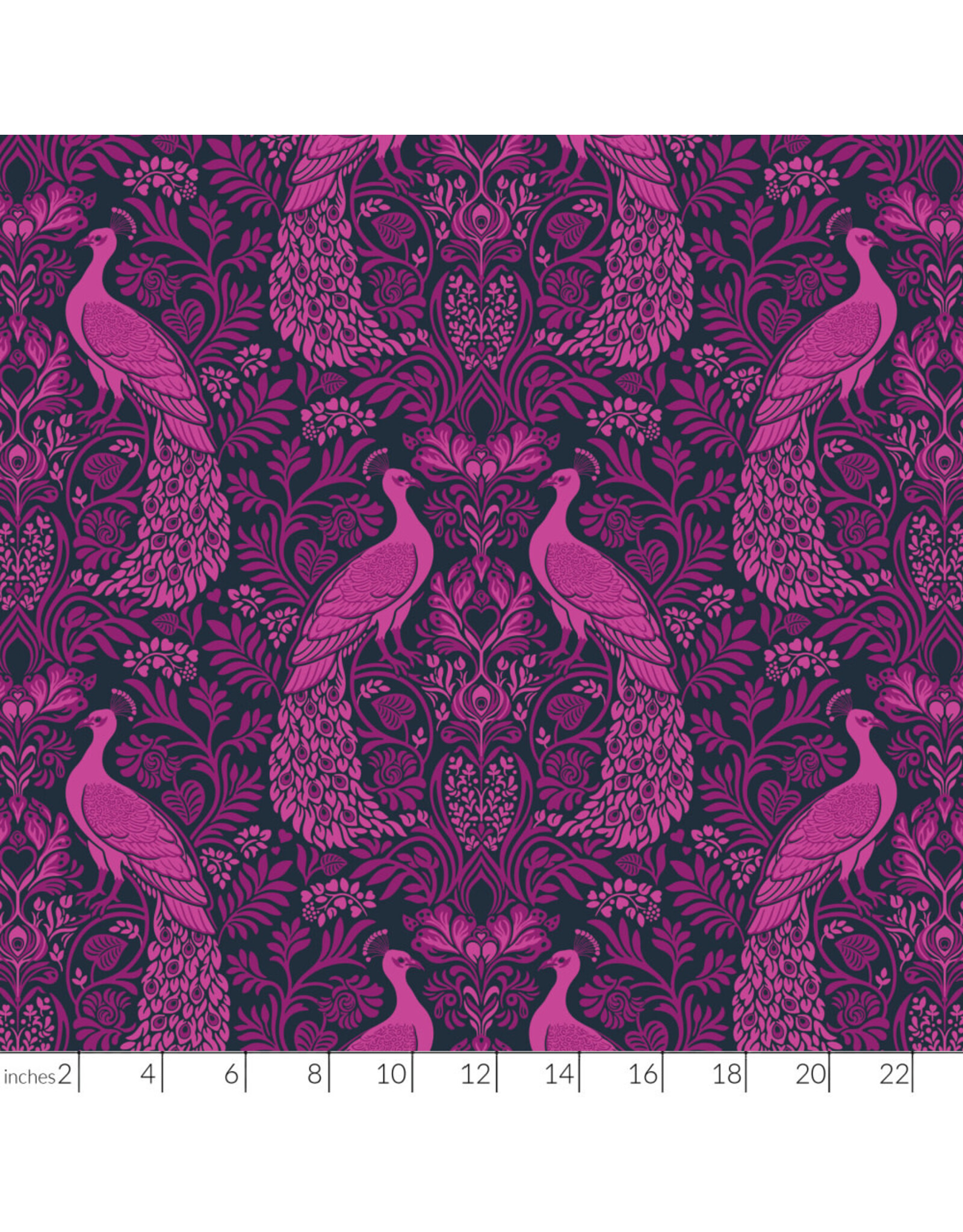 Figo Wild Abandon, Rogues and Scoundrels in Midnight, Fabric Half-Yards