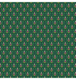 Figo ON SALE-5 YARD CUT - Wild Abandon, Swagger in Teal