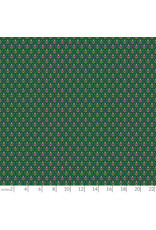 Figo ON SALE-5 YARD CUT - Wild Abandon, Swagger in Teal