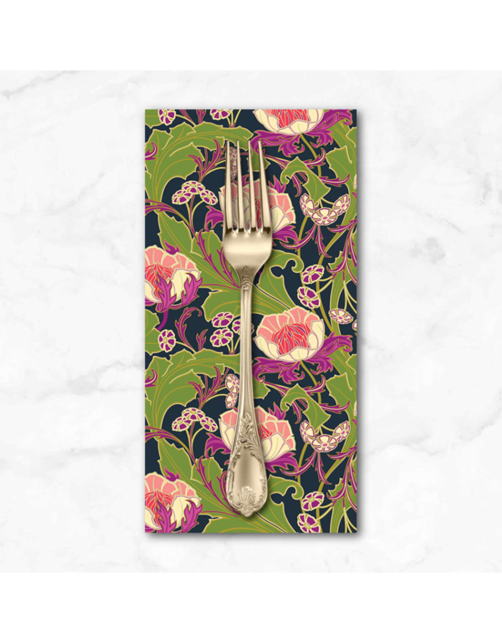 PD's Figo Collection Wild Abandon, Wanderlust in Midnight, Dinner Napkin