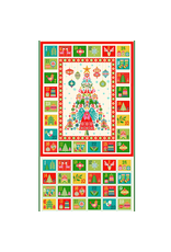 Andover Fabrics Christmas Brights Advent Calendar Panel, 24” x 42”
