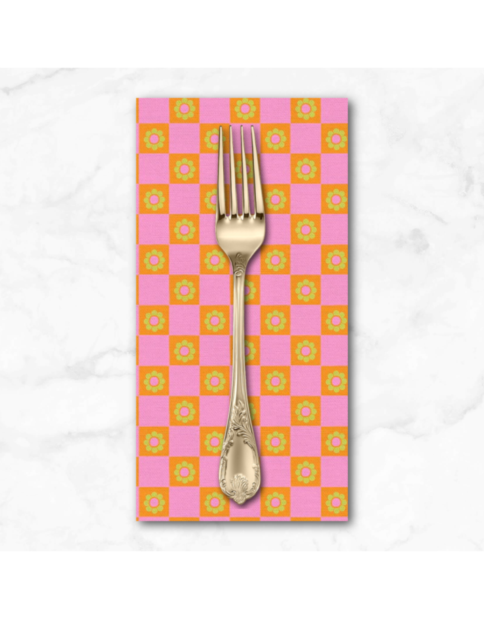 PD's Paintbrush Studio Collection Goin Surfin, Beach Blanket in Pink and Orange, Dinner Napkin