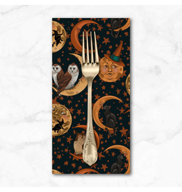 PD's Rachel Hauer Collection Mystic Moonlight, Moons in Black, Dinner Napkin