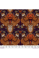 Rachel Hauer Mystic Moonlight, Wise Owl in Olive, Fabric Half-Yards