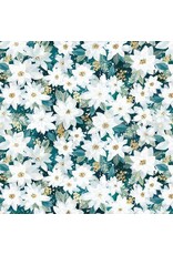 Dear Stella Sweater Weather, Star Poinsettias in Multi, Fabric Half-Yards