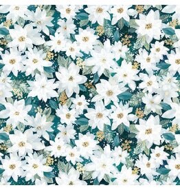 Dear Stella ON SALE - 5 YARD CUT - Sweater Weather, Star Poinsettias in Multi