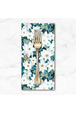 Christmas Collection Sweater Weather, Star Poinsettias in Multi Dinner Napkin