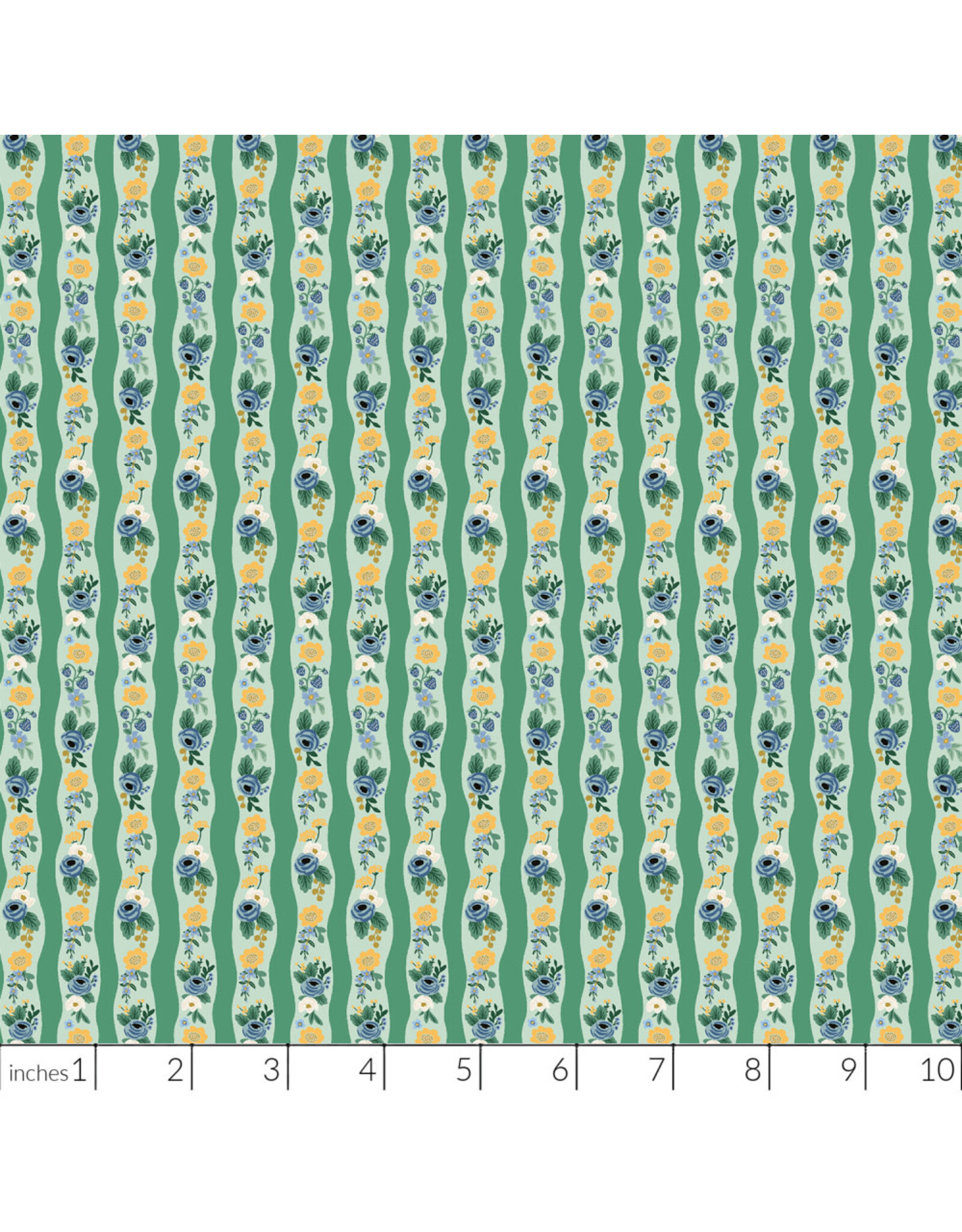 Rifle Paper Co. ON SALE-5 YARD CUT - Orchard, Climbing Roses in Mint