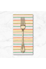PD's Rifle Paper Co Collection Orchard, Festive Stripe in Cream Multi, Dinner Napkin