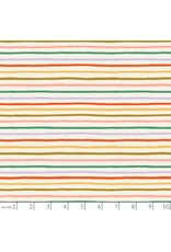 PD's Rifle Paper Co Collection Orchard, Festive Stripe in Cream Multi, Dinner Napkin