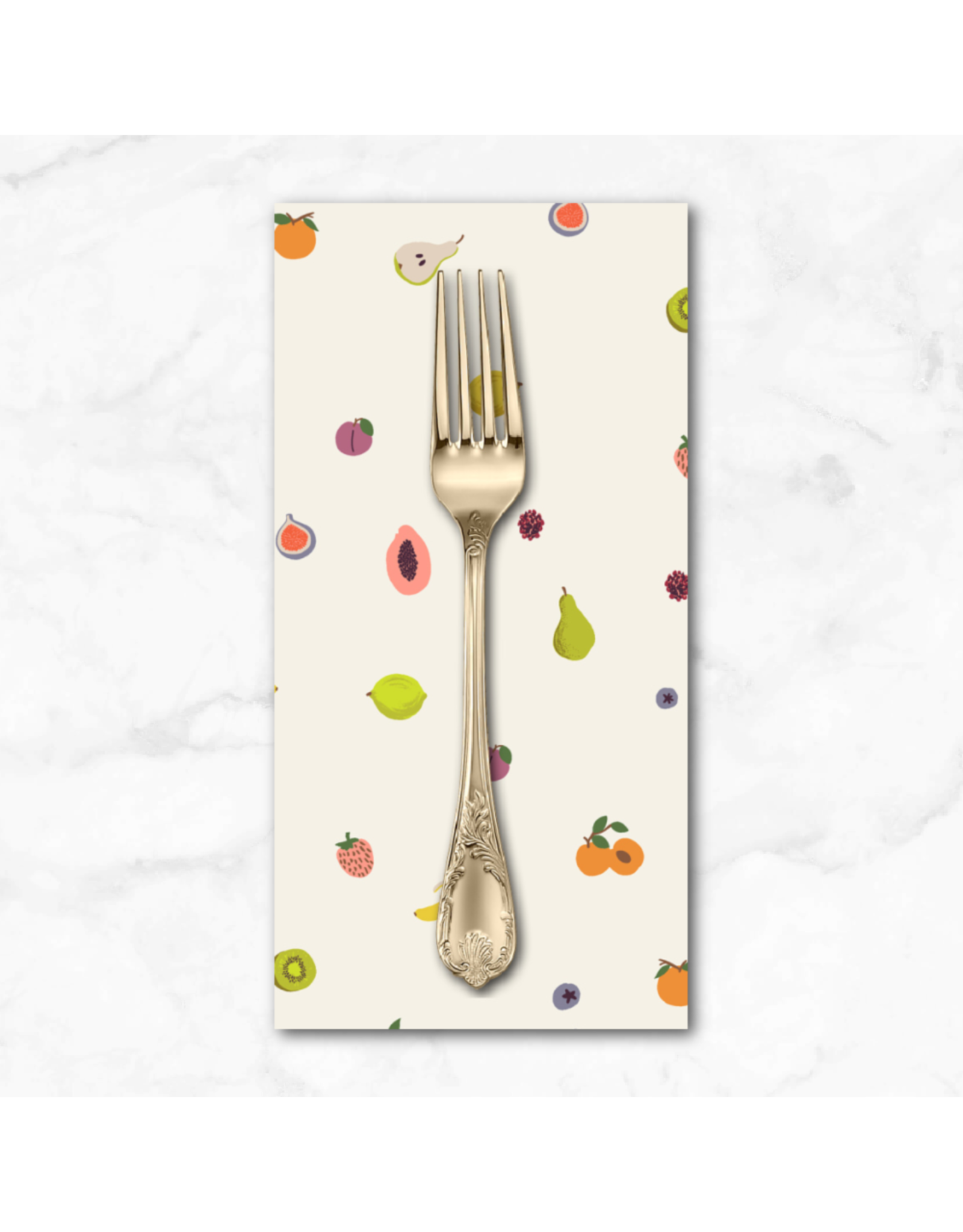 PD's Rifle Paper Co Collection Orchard, Fruit Orchard in Cream, Dinner Napkin