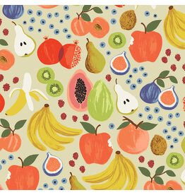 Rifle Paper Co. Orchard, Fruit Stand in Cream, Fabric Half-Yards