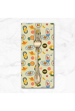 PD's Rifle Paper Co Collection Orchard, Fruit Stickers in Khaki, Dinner Napkin