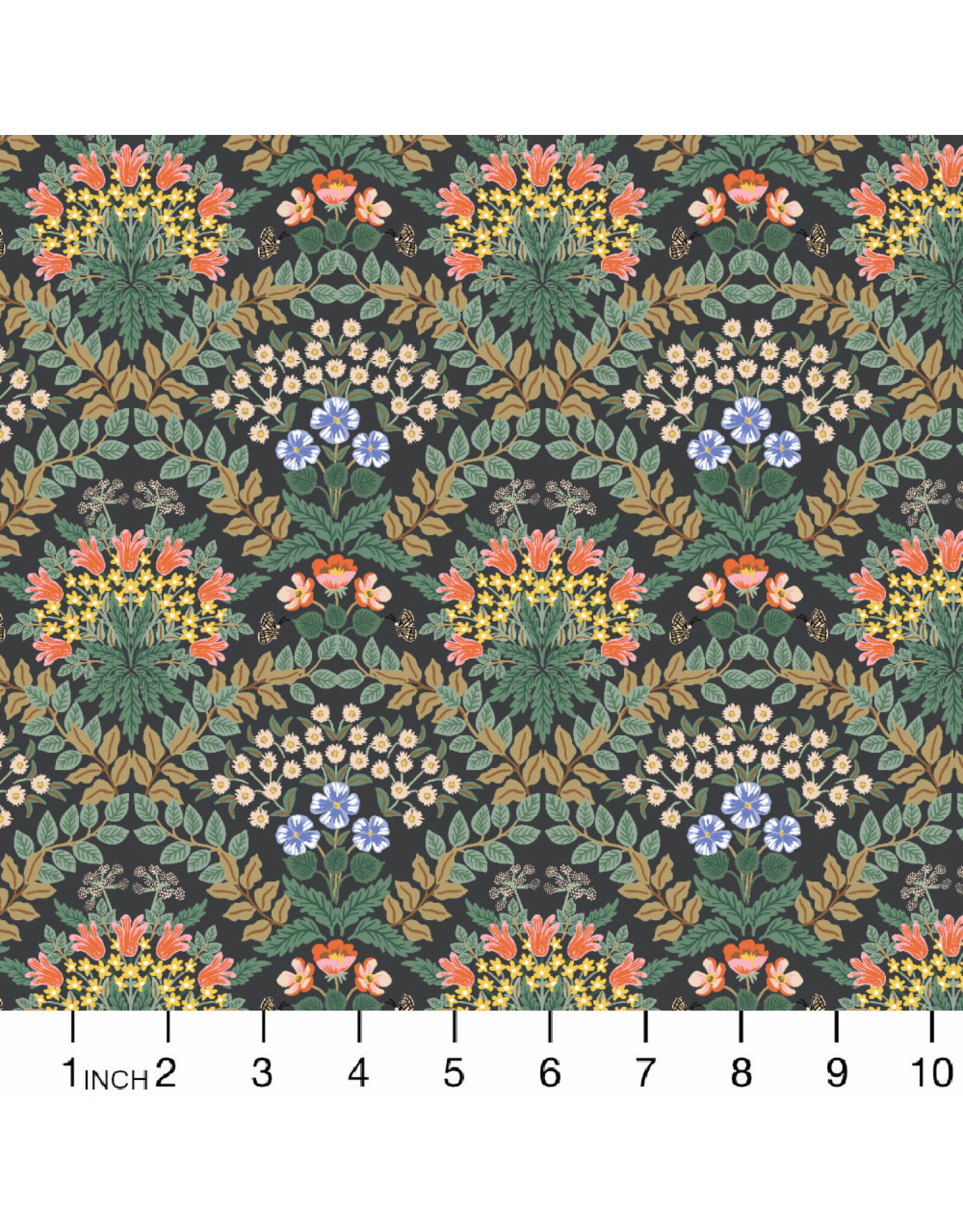 PD's Rifle Paper Co Collection Bramble, Bramble in Black, Dinner Napkin