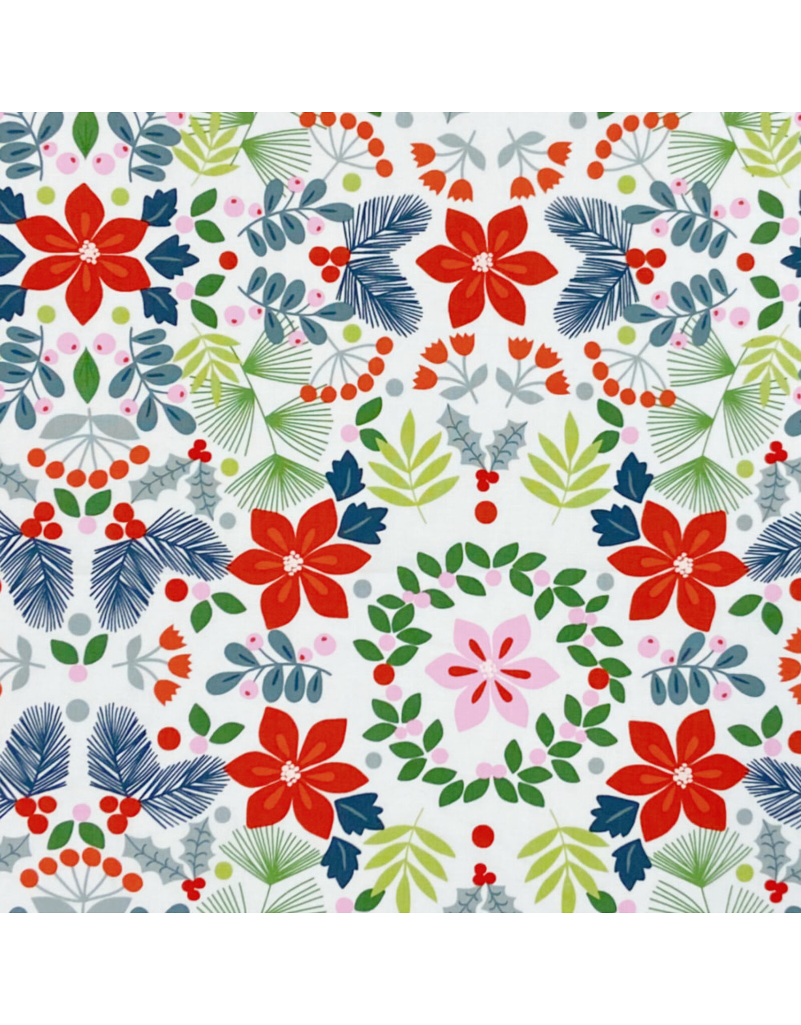 Alexander Henry Fabrics Christmas Time, Joy in Natural , Fabric Half-Yards