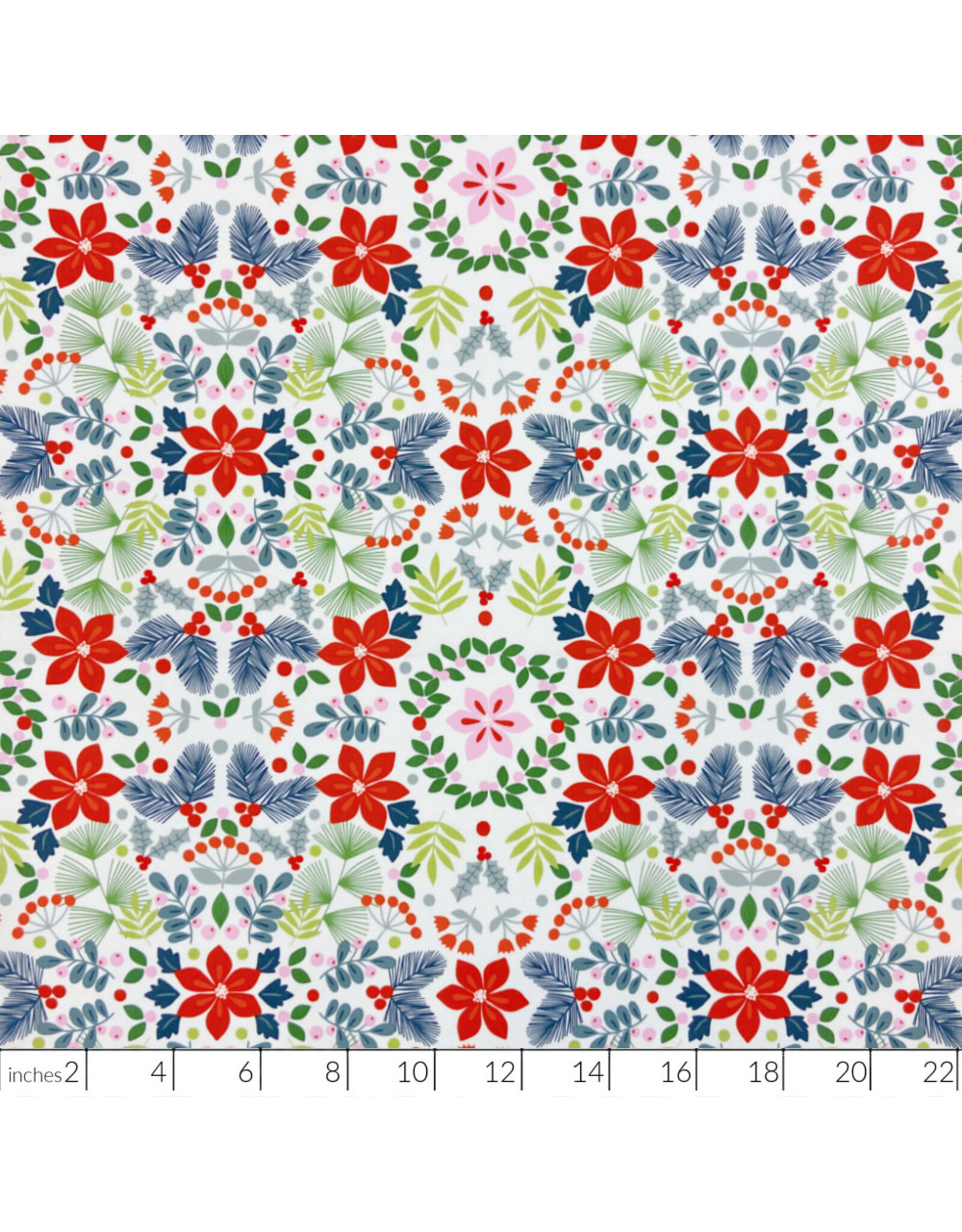 Alexander Henry Fabrics Christmas Time, Joy in Natural , Fabric Half-Yards