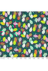 Alexander Henry Fabrics Christmas Time, String of Lights in Green, Fabric Half-Yards