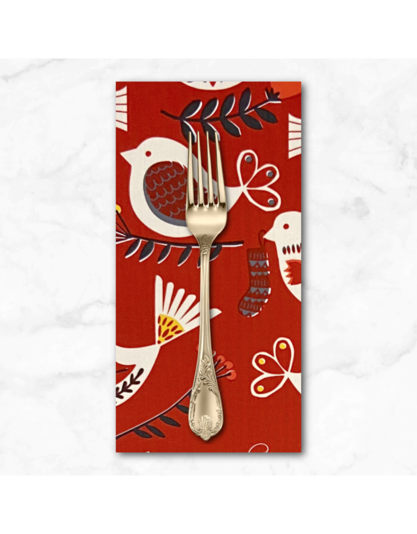 Christmas Collection Christmas Time, Winter Partridge in Red, Dinner Napkin