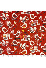Christmas Collection Christmas Time, Winter Partridge in Red, Dinner Napkin
