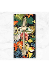 PD's Alexander Henry Collection Fall Harvest, Harvest Owl in Black, Dinner Napkin