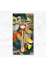 PD's Alexander Henry Collection Fall Harvest,  Owl in Mushroom, Dinner Napkin