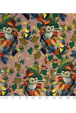 PD's Alexander Henry Collection Fall Harvest,  Owl in Mushroom, Dinner Napkin